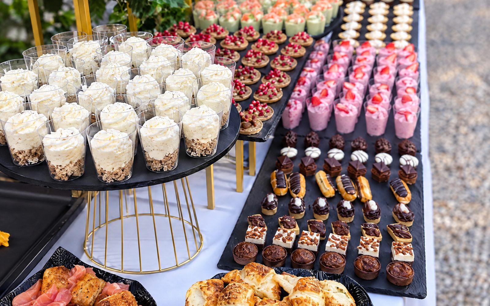 Buffet et pièces cocktail pour une réception à Lyon